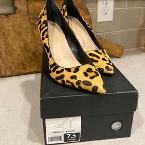 Banana Republic Madison Round Leopard Heels